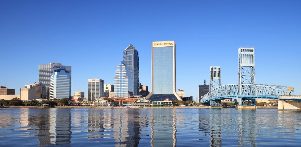 A city skyline of Jacksonville